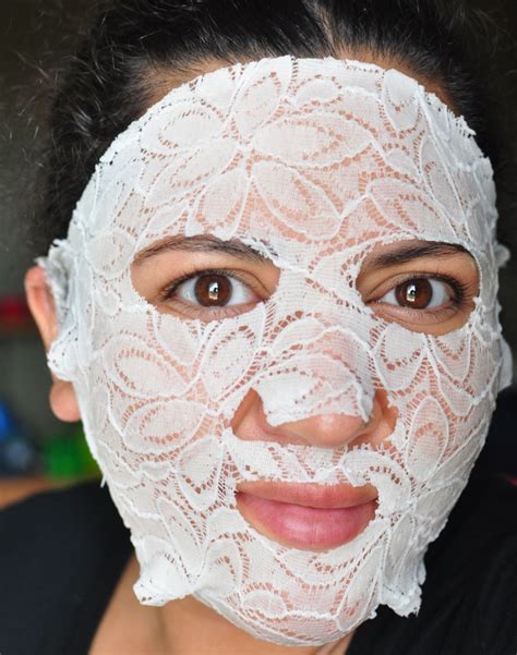 lace mask facial.